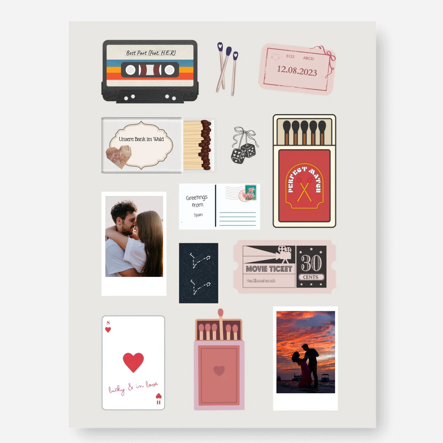 Matchbox Poster - Personalisierbar