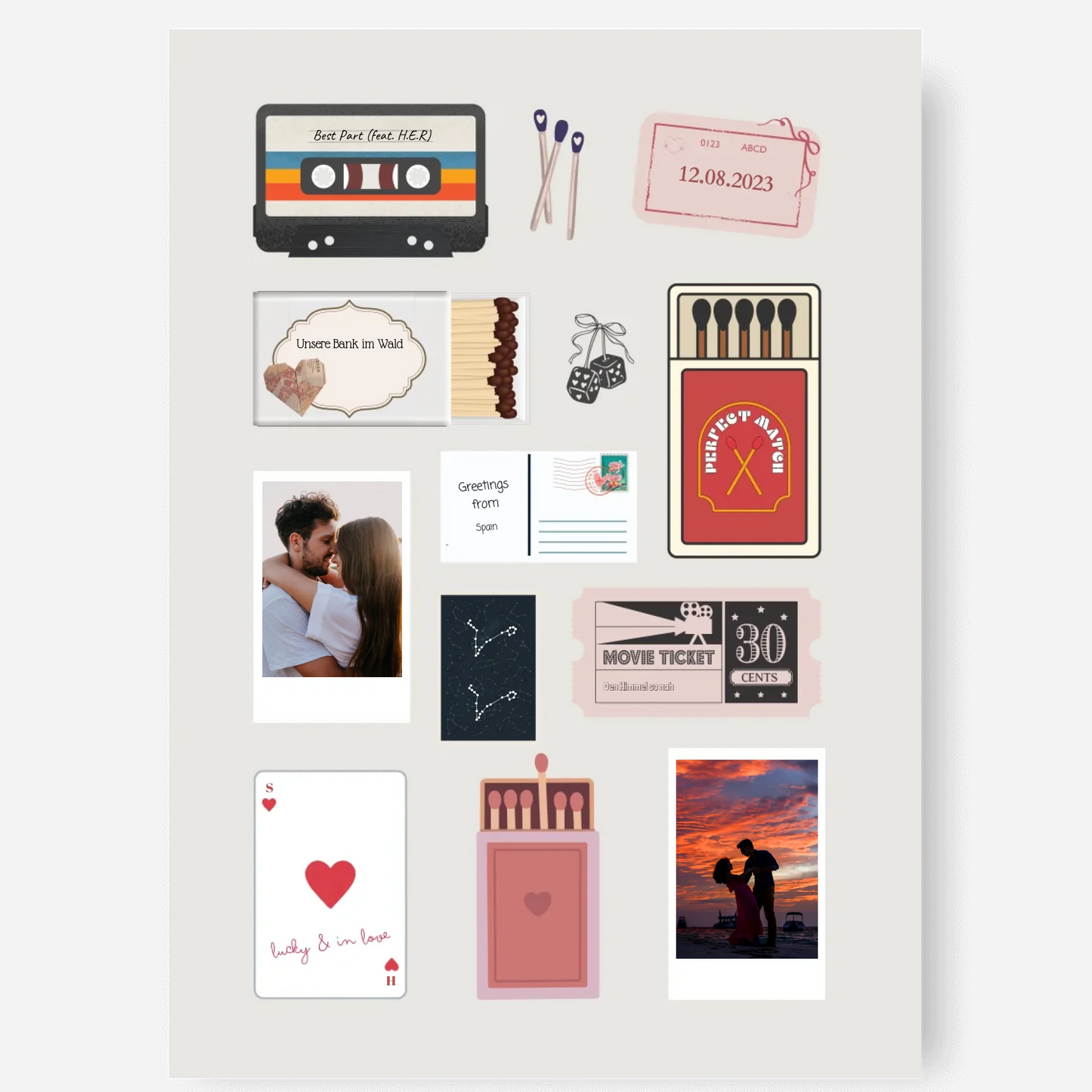 Matchbox Poster - Personalisierbar