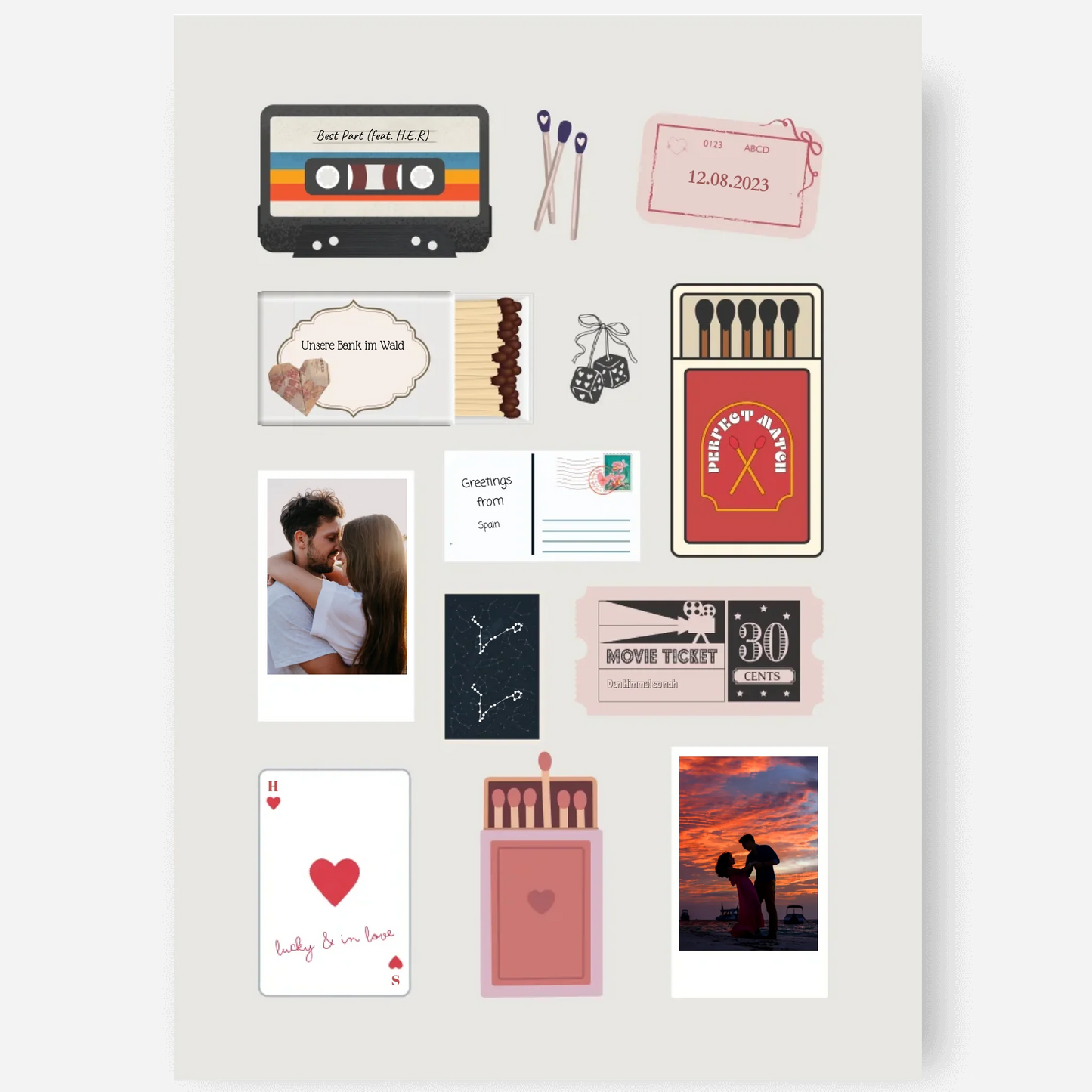 Matchbox Poster - Personalisierbar