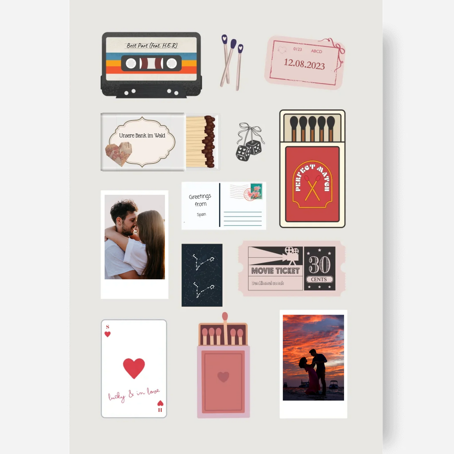 Matchbox Poster - Personalisierbar