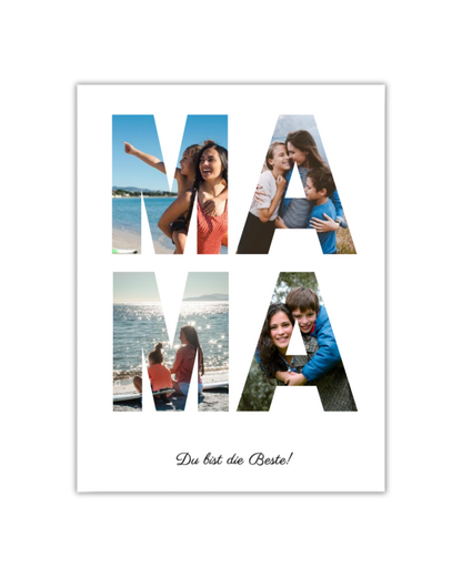 MAMA ( Du bist die Beste!) Poster - Personalisierbar