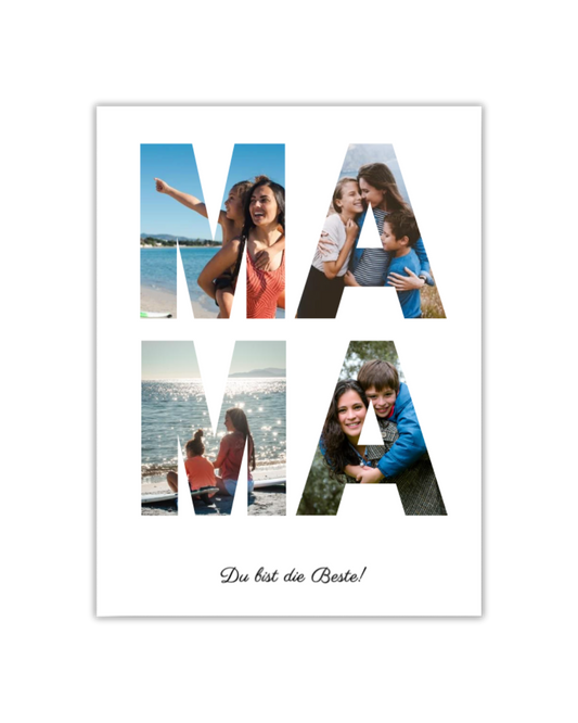 MAMA ( Du bist die Beste!) Poster - Personalisierbar