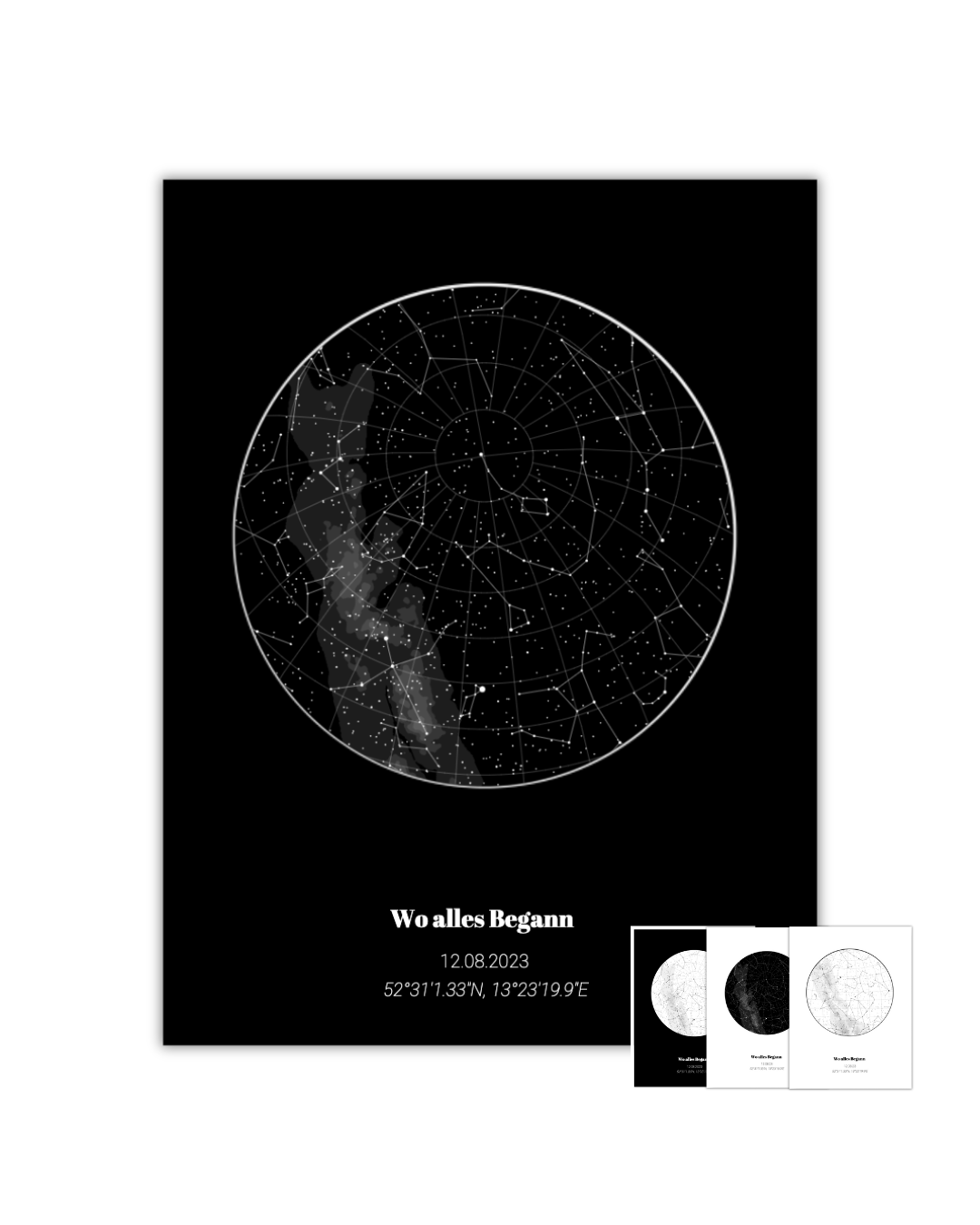 Sternenkarte Poster - Personalisierbar