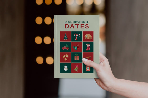 24 WEIHNACHTLICHE DATES: Date Adventskalender | Das perfekte Geschenk für: Paare, Weihnachten, Adventszeit, Freundin, Freund | Soft - Cover