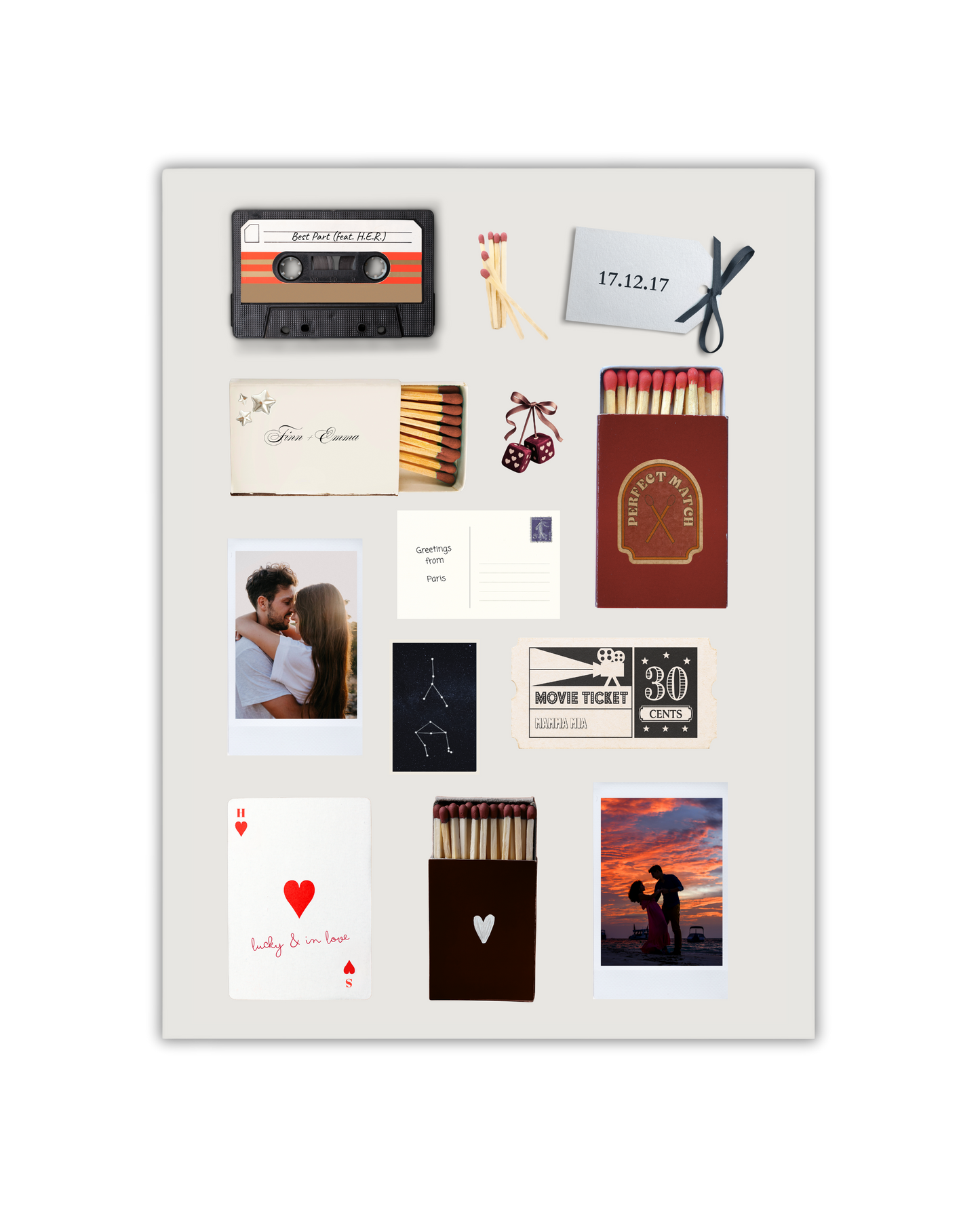 Matchbox Memories Poster - Personalisierbar